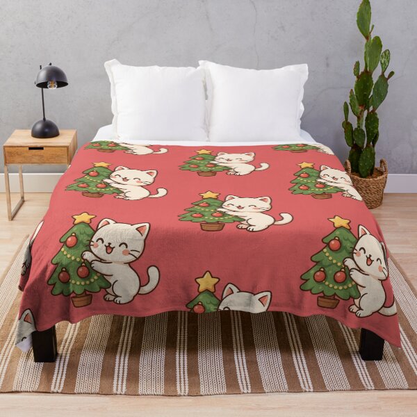 Item preview, Funny Christmas Cat Playing With the Tree | Cute Holiday Cat designed and sold by Shtex.