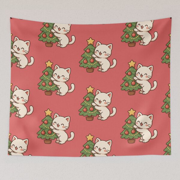 Item preview, Funny Christmas Cat Playing With the Tree | Cute Holiday Cat  designed and sold by Shtex.