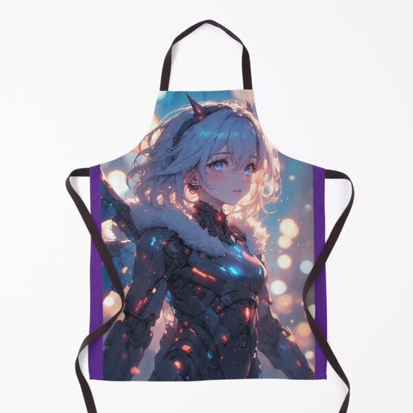 Item preview, Anime robot girl at Christmas designed and sold by ArtsJulian.