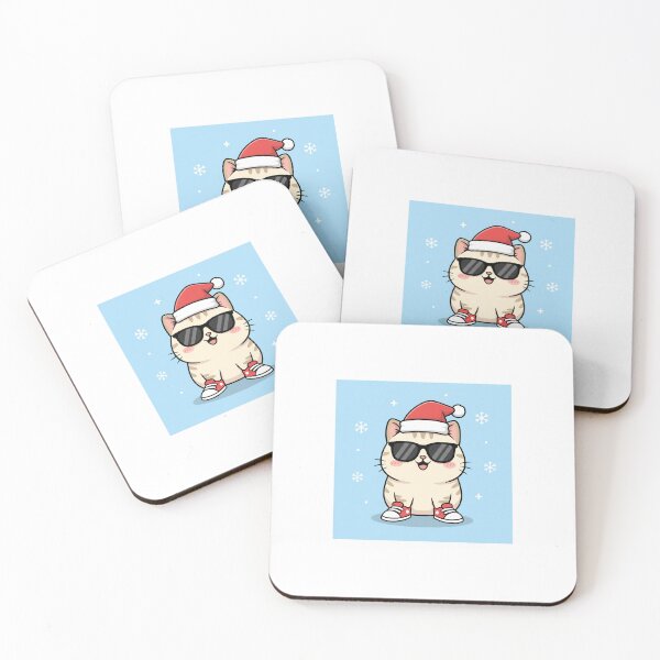 Item preview, Cute Kawaii christmas cat  designed and sold by mayatA-rt.