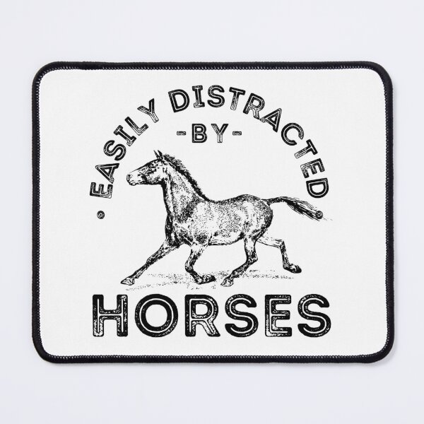 Item preview, Easily Distracted by Horses Vintage Horse Illustration designed and sold by lagunaklein.