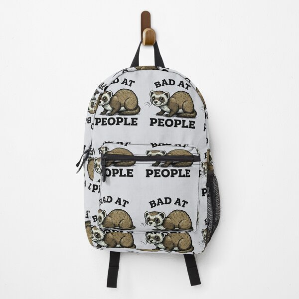 Item preview, Funny Ferret Bad At People Introvert Sarcastic Quote designed and sold by FreshVibe Prints.