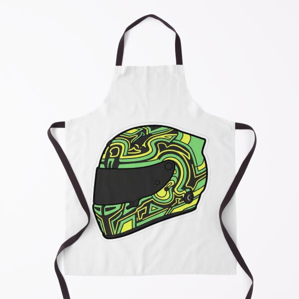 Item preview, Neo-Lime Swirl Racing Helmet designed and sold by xMErCUrY03x.
