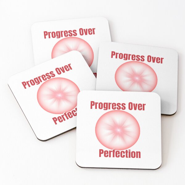 Item preview, Progress Over Perfection – Motivational Fitness Mindset Quote Design designed and sold by Hayir Design.