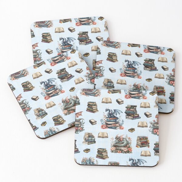 Item preview, Magical Dragons & Books on Light Blue designed and sold by KSimpson838.