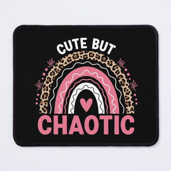 Item preview, Cute But Chaotic Sarcastic Mom Gifts - Leopard Rainbow Aesthetic designed and sold by VibePrintsHub.