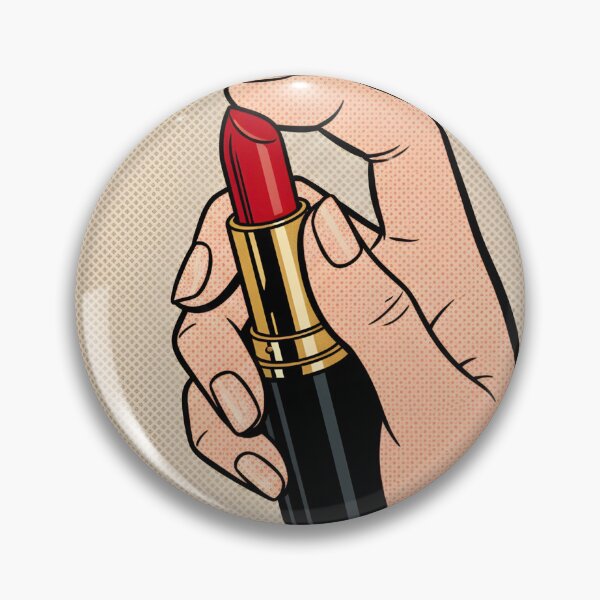 Item preview, A HAND WITH PIXEL POP ART STYLE LIPSTICK designed and sold by infinitearte.
