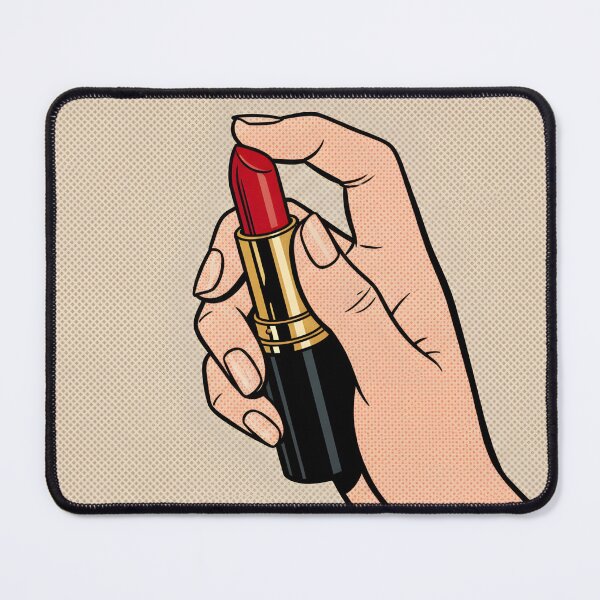 Item preview, A HAND WITH PIXEL POP ART STYLE LIPSTICK designed and sold by infinitearte.