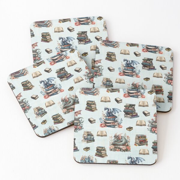 Item preview, Magical Dragons & Books on Light Green designed and sold by KSimpson838.