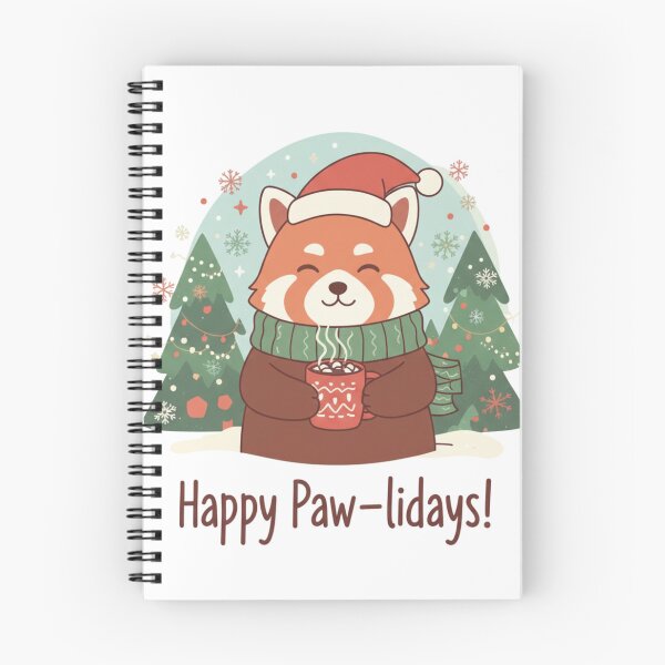 Item preview, Red Panda Christmas Hot Cocoa – Happy Paw-lidays! designed and sold by ARTReMi.