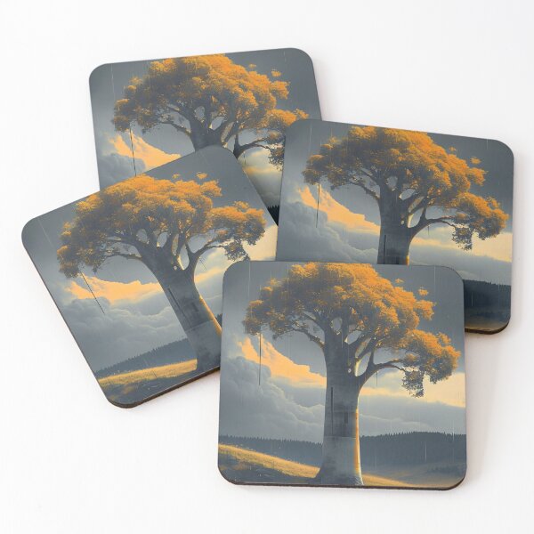 Item preview, Dystopian Lone Tree Poster designed and sold by AxiraDesigns.