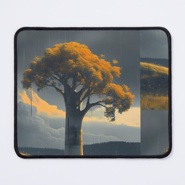 Item preview, Dystopian Lone Tree Poster designed and sold by AxiraDesigns.