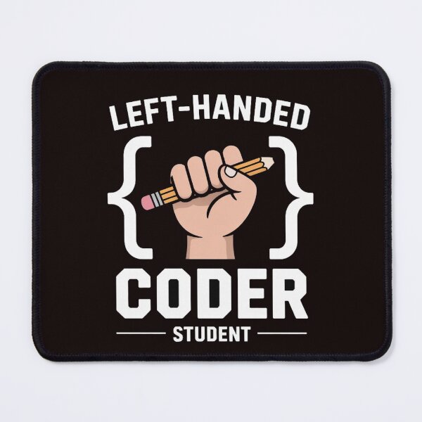 Item preview, Left-Handed Coder Student – Minimal Text Tee designed and sold by WittyHolidayPrints – Retro Meme Tees.