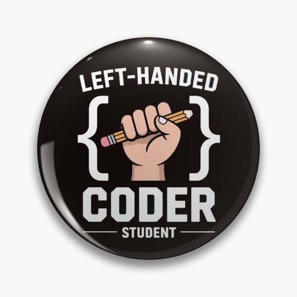 Item preview, Left-Handed Coder Student – Minimal Text Tee designed and sold by WittyHolidayPrints – Retro Meme Tees.