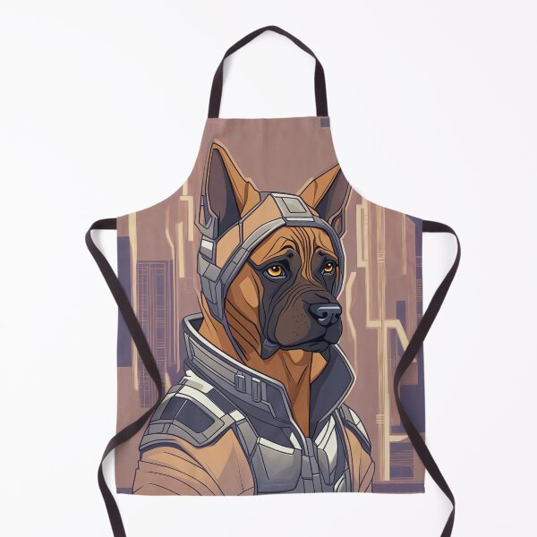 Item preview, Cyberpunk dog in a futuristic outfit designed and sold by Mianku | Für das Leben.