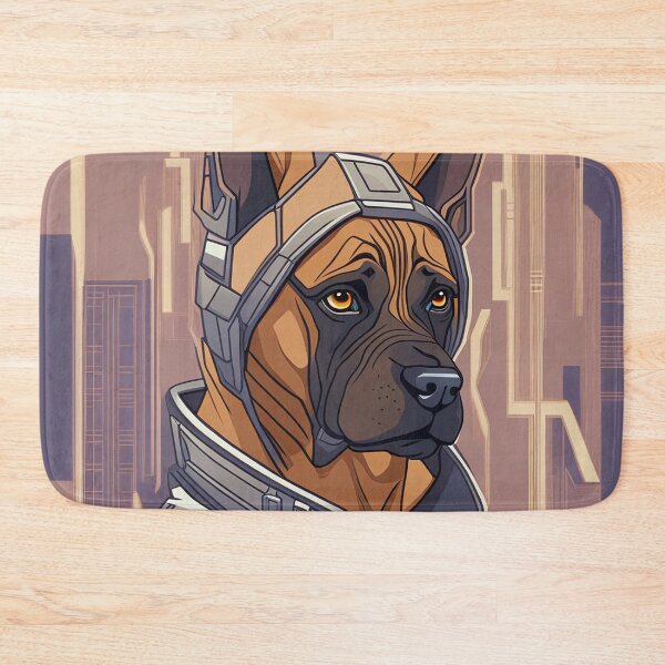 Item preview, Cyberpunk dog in a futuristic outfit designed and sold by Mianku | Für das Leben.
