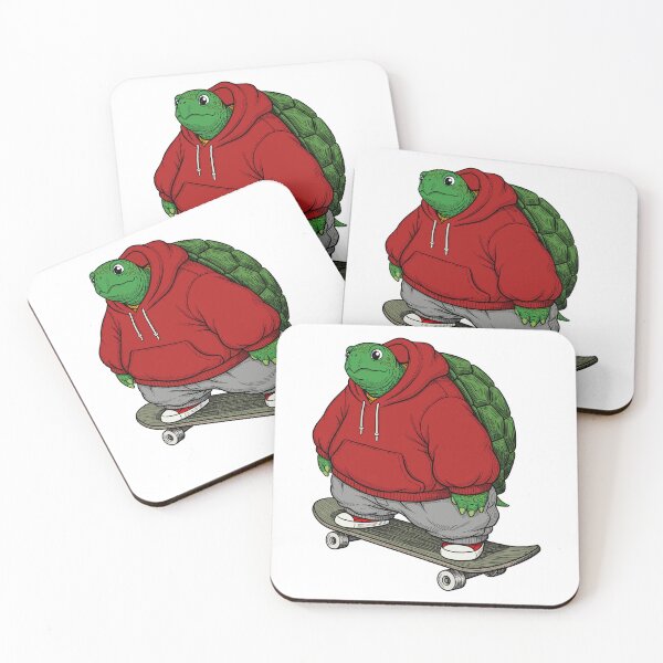 Item preview, Turtle on a skateboard designed and sold by krabbaraban.