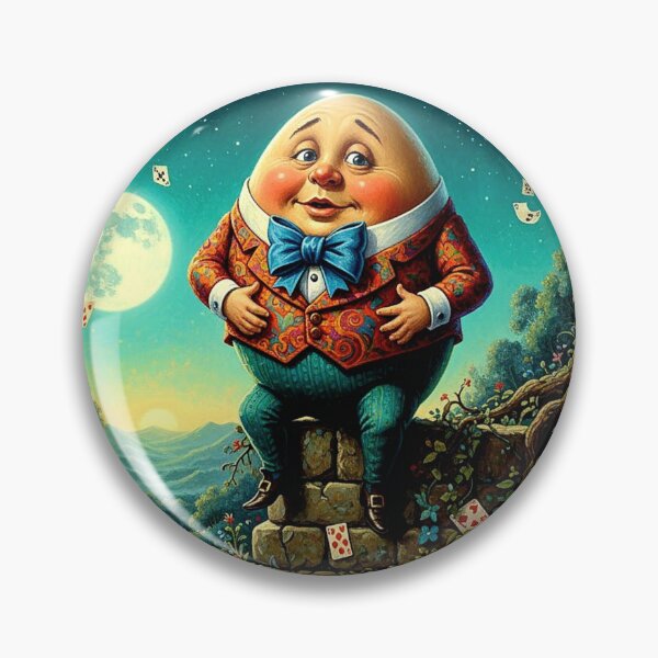 Item preview, Humpty Dumpty Alice in Wonderland Art Print - High Detail Pop Surrealism Illustration designed and sold by Art's Diner.