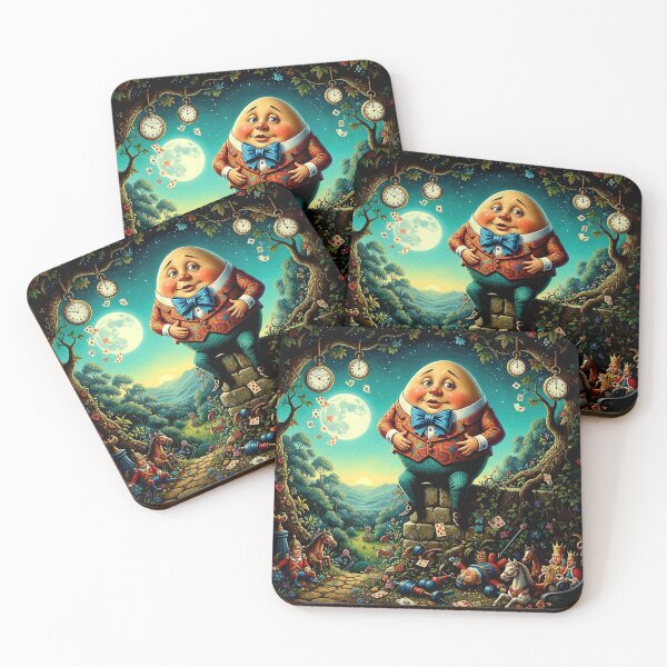 Item preview, Humpty Dumpty Alice in Wonderland Art Print - High Detail Pop Surrealism Illustration designed and sold by Art's Diner.