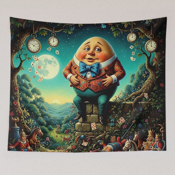 Item preview, Humpty Dumpty Alice in Wonderland Art Print - High Detail Pop Surrealism Illustration designed and sold by Art's Diner.