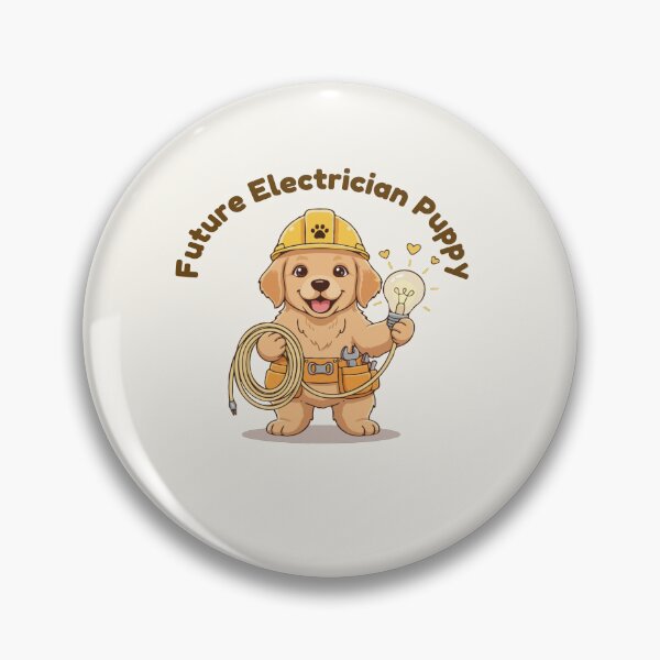 Item preview, Puppy Dreams Big – Future Electrician Puppy designed and sold by The Real Life Symphony.