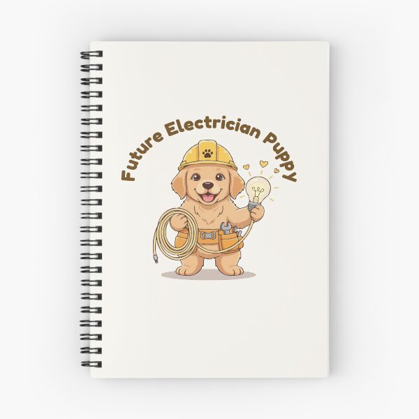 Item preview, Puppy Dreams Big – Future Electrician Puppy designed and sold by The Real Life Symphony.