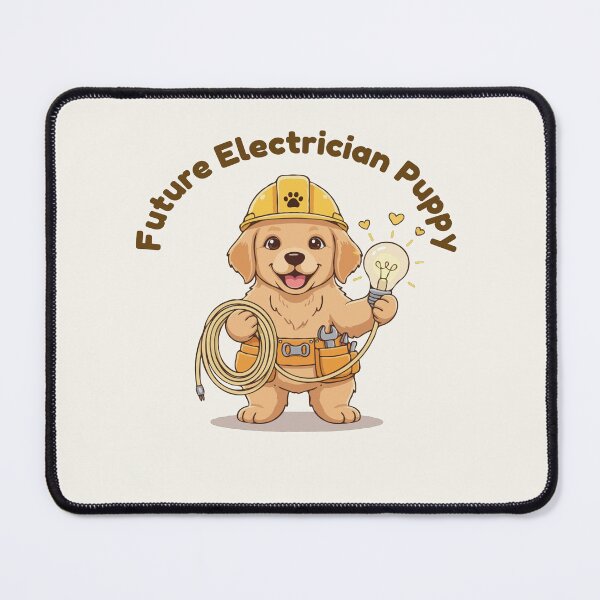 Item preview, Puppy Dreams Big – Future Electrician Puppy designed and sold by The Real Life Symphony.