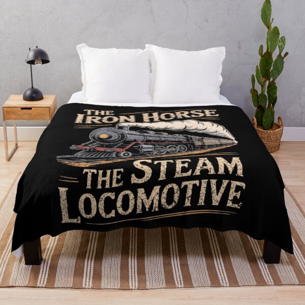 Item preview, Vintage Steam Locomotive Iron Horse Train Art designed and sold by FreshVibe Prints.