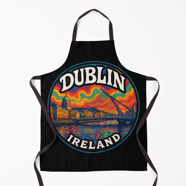Item preview, Dublin Ireland Colorful Trippy Art Travel designed and sold by TomFrontierArt.