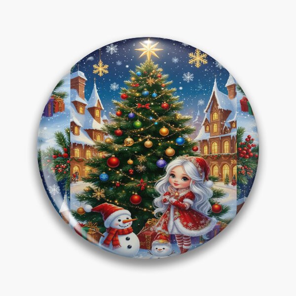 Item preview, Magical Christmas Tree Night – Cozy Winter Holiday Scene designed and sold by AmetistLight.