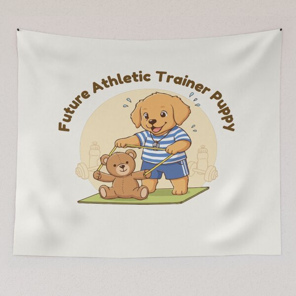 Item preview, Puppy Dreams Big – Future Athletic Trainer Puppy designed and sold by The Real Life Symphony.