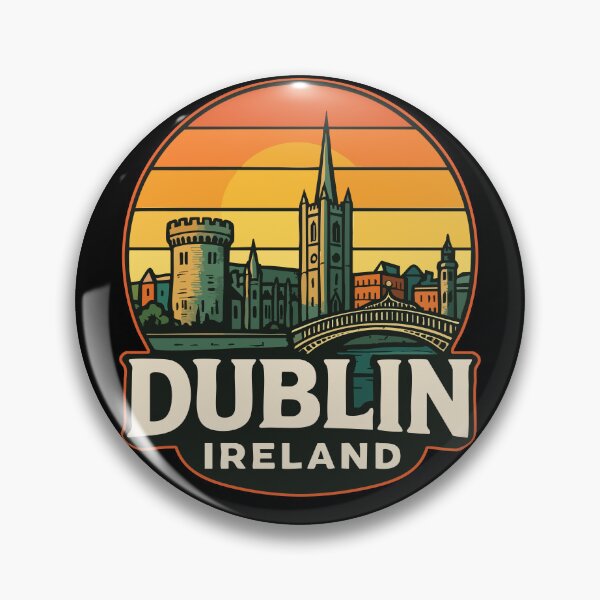 Item preview, Dublin Ireland Retro Travel designed and sold by TomFrontierArt.
