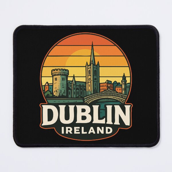 Item preview, Dublin Ireland Retro Travel designed and sold by TomFrontierArt.