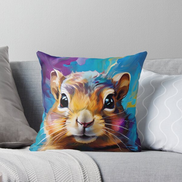 Item preview, Colorful squirrel portrait in an abstract style designed and sold by Mianku | Für das Leben.