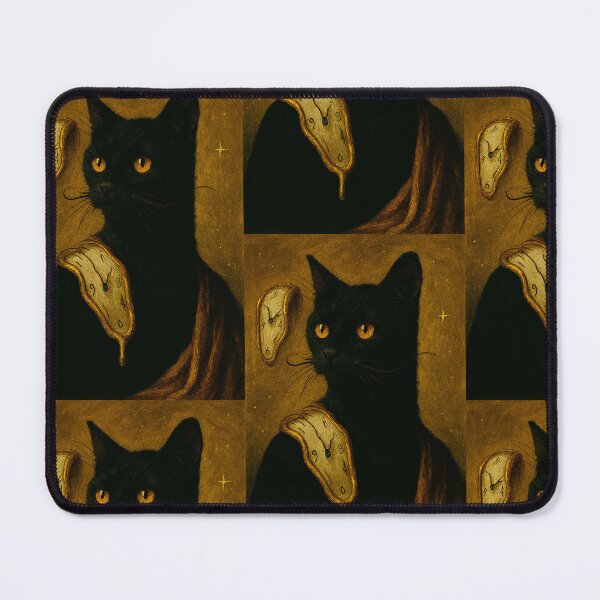 Item preview, Black Cat x Dali -- Cosmic Companions Studio designed and sold by Cosmic Companions Studio.