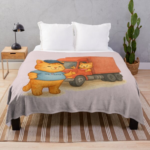 Item preview, Cool Trucker (truck driver) Cats on the Road! designed and sold by WeLoveCatss.
