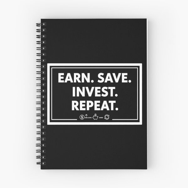 Item preview, Earn Save Invest Repeat Hustle Mantra designed and sold by Silent Watch Threads..