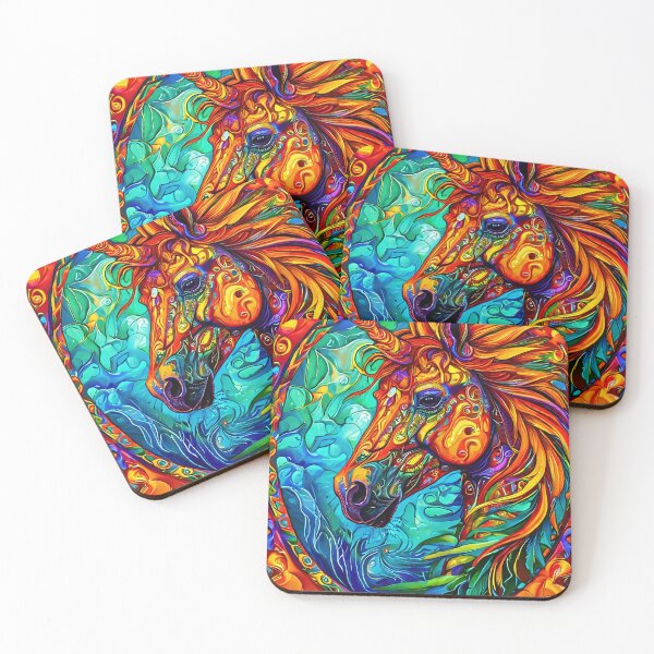 Item preview, Colorful unicorn in mosaic style designed and sold by Mianku | Für das Leben.