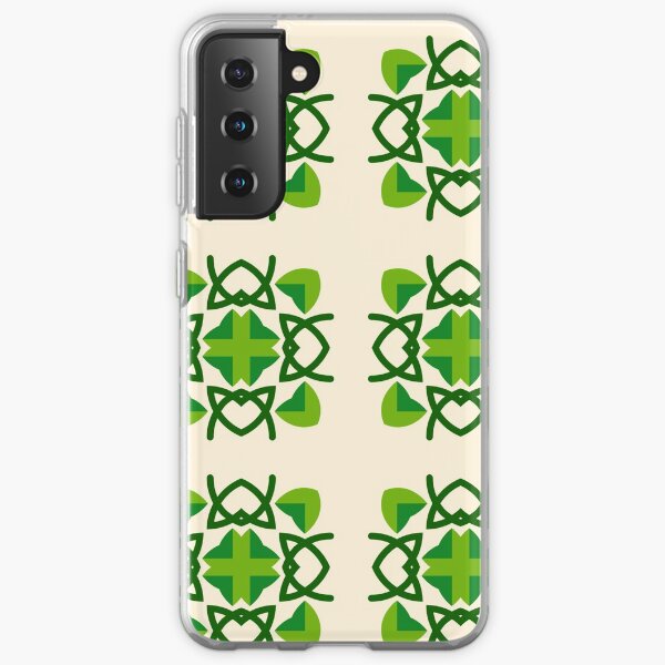 romantico friendship leaves feelings beauty pattern seamless colorful repeat Samsung Galaxy Soft Case