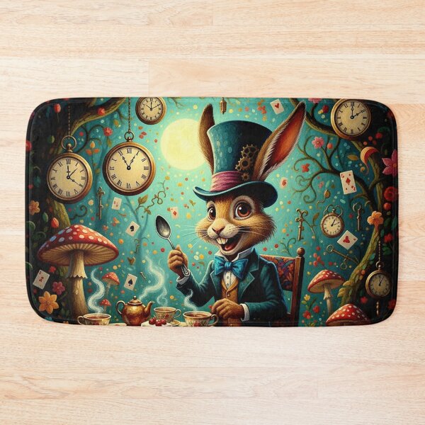 Item preview, March Hare Mad Tea Party Art Print - Pop Surrealism Alice in Wonderland Painting designed and sold by Art's Diner.