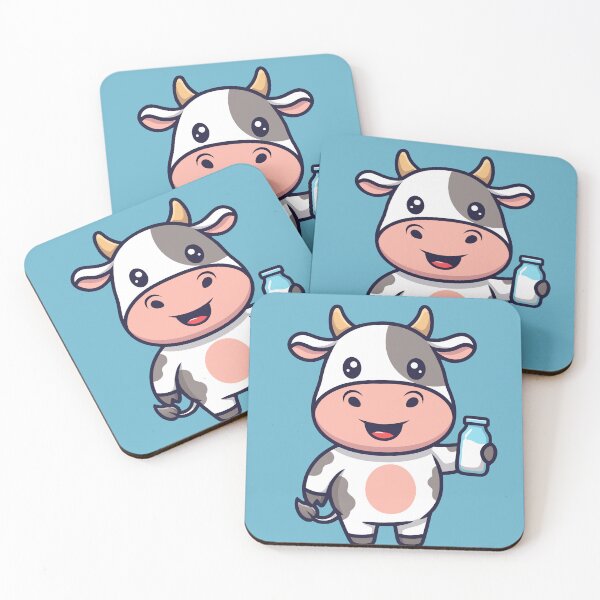 Item preview, Cute Happy Milk Cow Mascot designed and sold by Printips store.