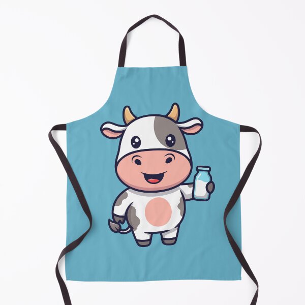 Item preview, Cute Happy Milk Cow Mascot designed and sold by Printips store.