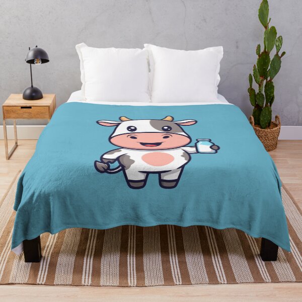 Item preview, Cute Happy Milk Cow Mascot designed and sold by Printips store.