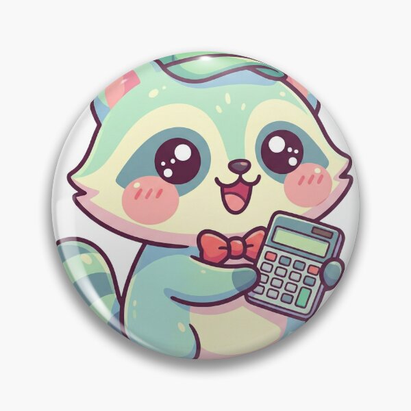 Aperçu de l'œuvre Raton laveur pastel mignon, comptable – Bébé comptable kawaii créée et vendue par RaccoonCPA.