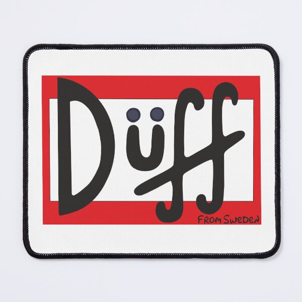 Item preview, Duff from Sweden Parody Beer Label designed and sold by Bored Imagination .