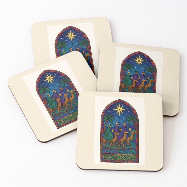 Item preview, Wise Men Journey – Stained Glass Christmas Window designed and sold by Novel Works Studio.