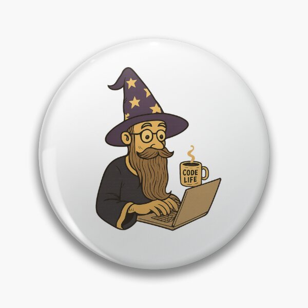 Item preview, Wizard of Code – Magical Programmer at Work designed and sold by luckyyouth.