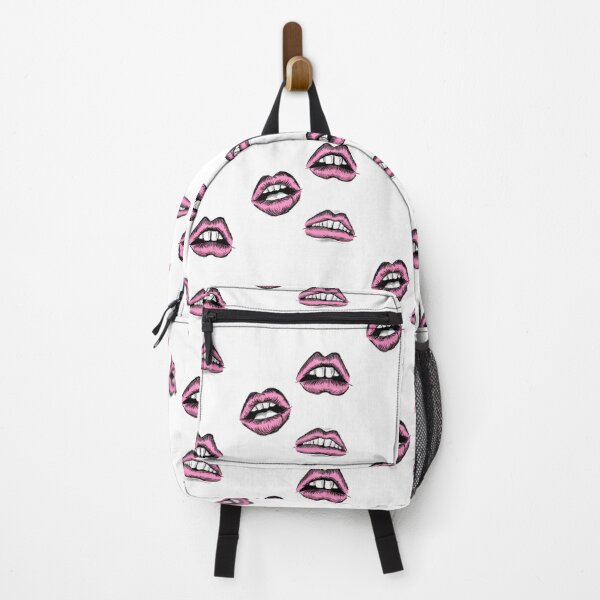 Item preview, Pink Lips with tongue open mouth art work designed and sold by OneCatShop.