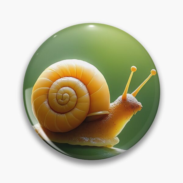 Item preview, Yellow snail crawls over green stem designed and sold by Mianku | Für das Leben.