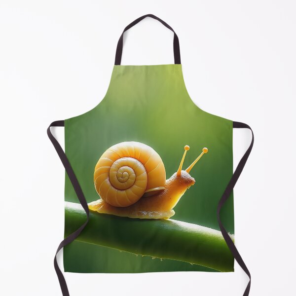 Item preview, Yellow snail crawls over green stem designed and sold by Mianku | Für das Leben.